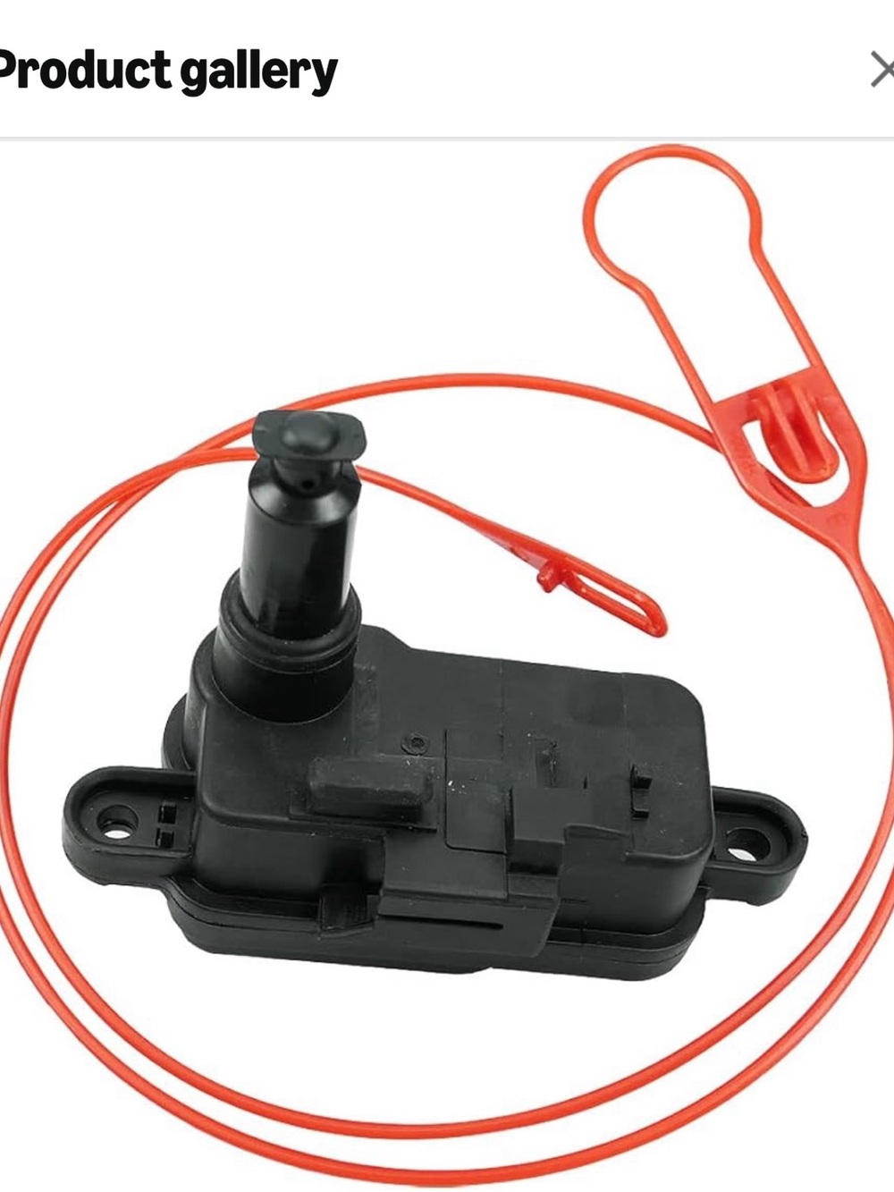 Black Door Lock Actuator Motor with Red Release Cable - Electronics Other